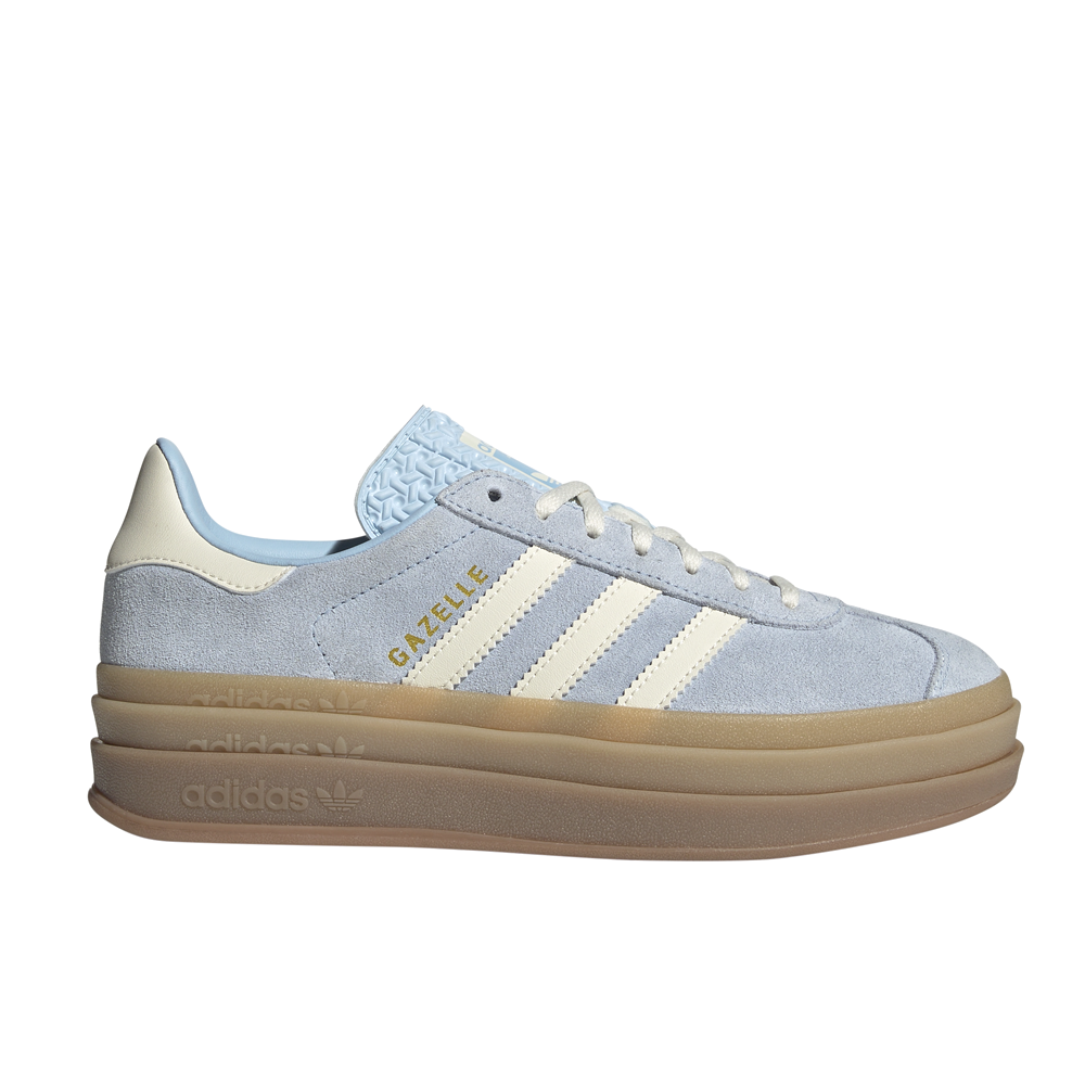 adidas Gazelle Bold Lace Up  Womens Blue Sneakers Casual Shoes JQ7776