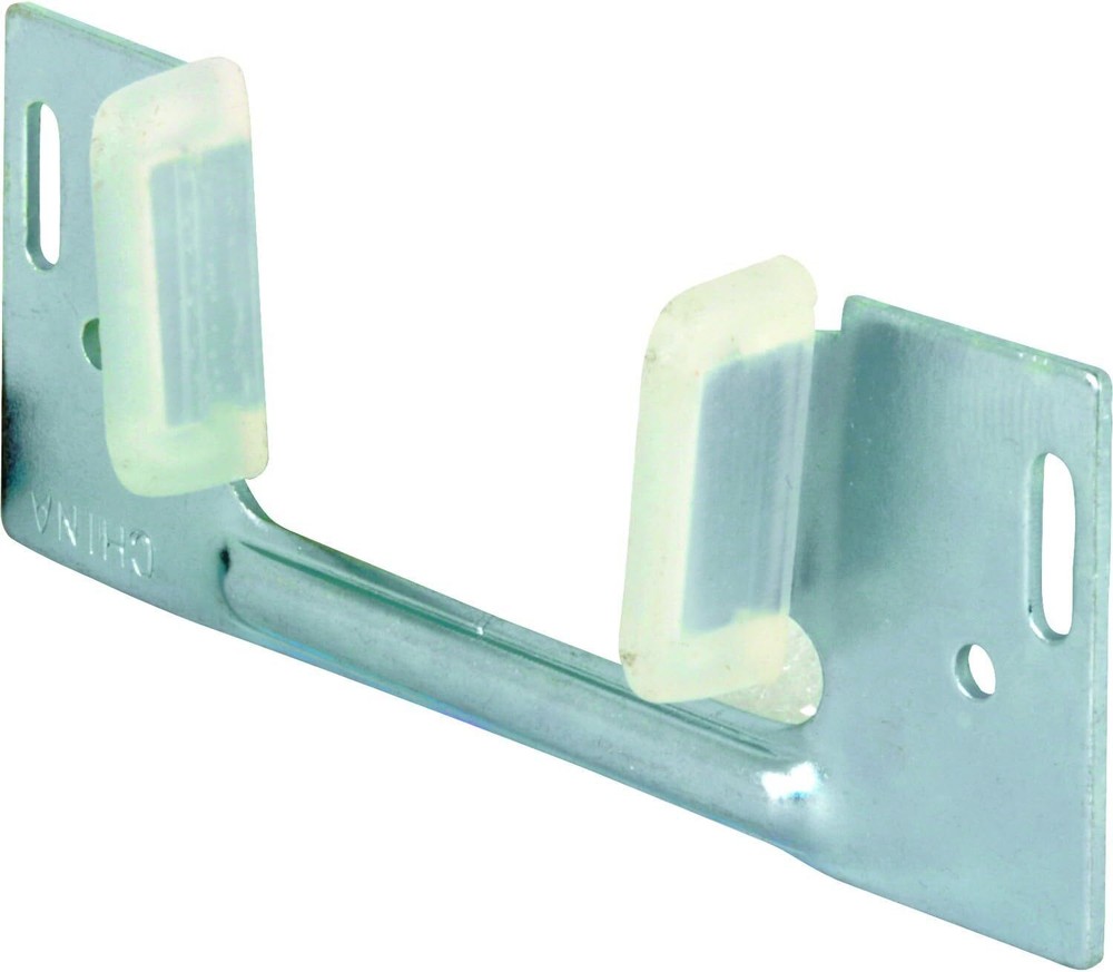 Sliding Pocket Door Bottom Guide 1-3/8 x 1-1/4 Inch Steel with Plastic Guides