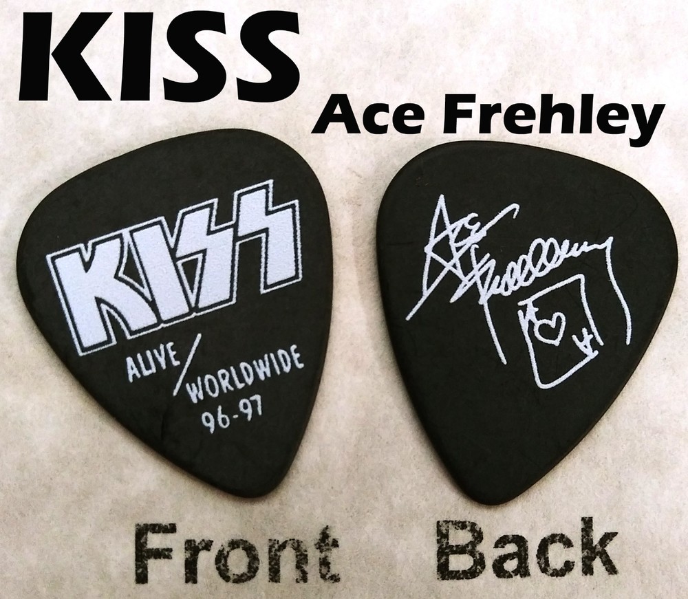 Ace Frehley KISS Alive 1996-97 concert Tour Guitar Pick Signature Pick