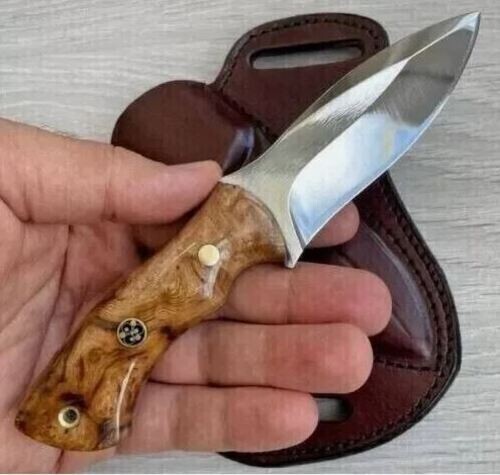 Custom Handmade Hunting Knife Carbon Steel 1075 and Bush Craft Knife With Sheath