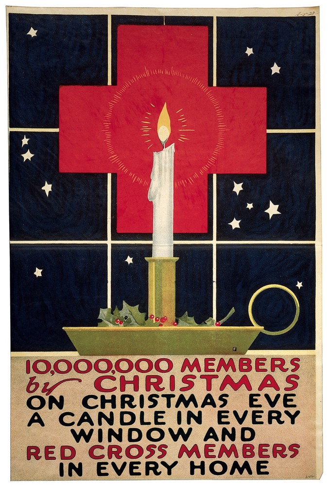 Decor Poster. fine Graphic Design. 10,000,000 Red Cross members Wall Art. 1765