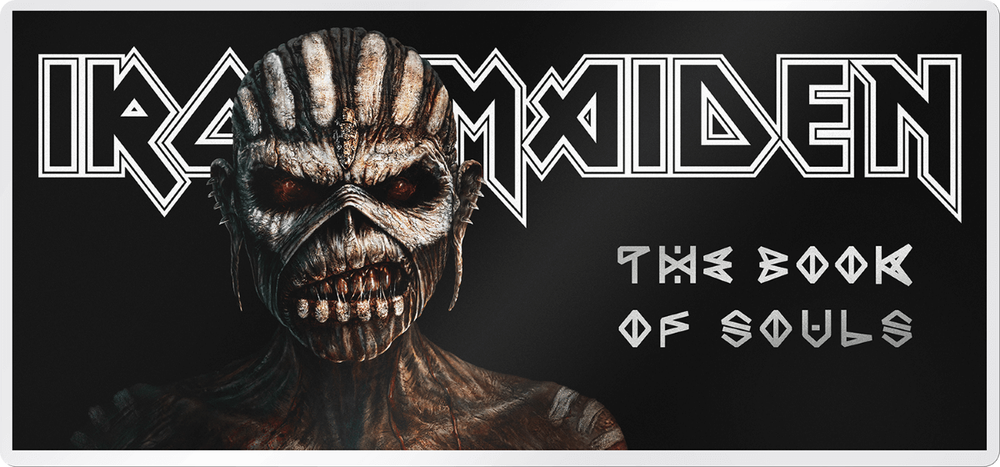 2024 Cook Island Iron Maiden The Book of Souls 5 Gram Silver Colorized Note