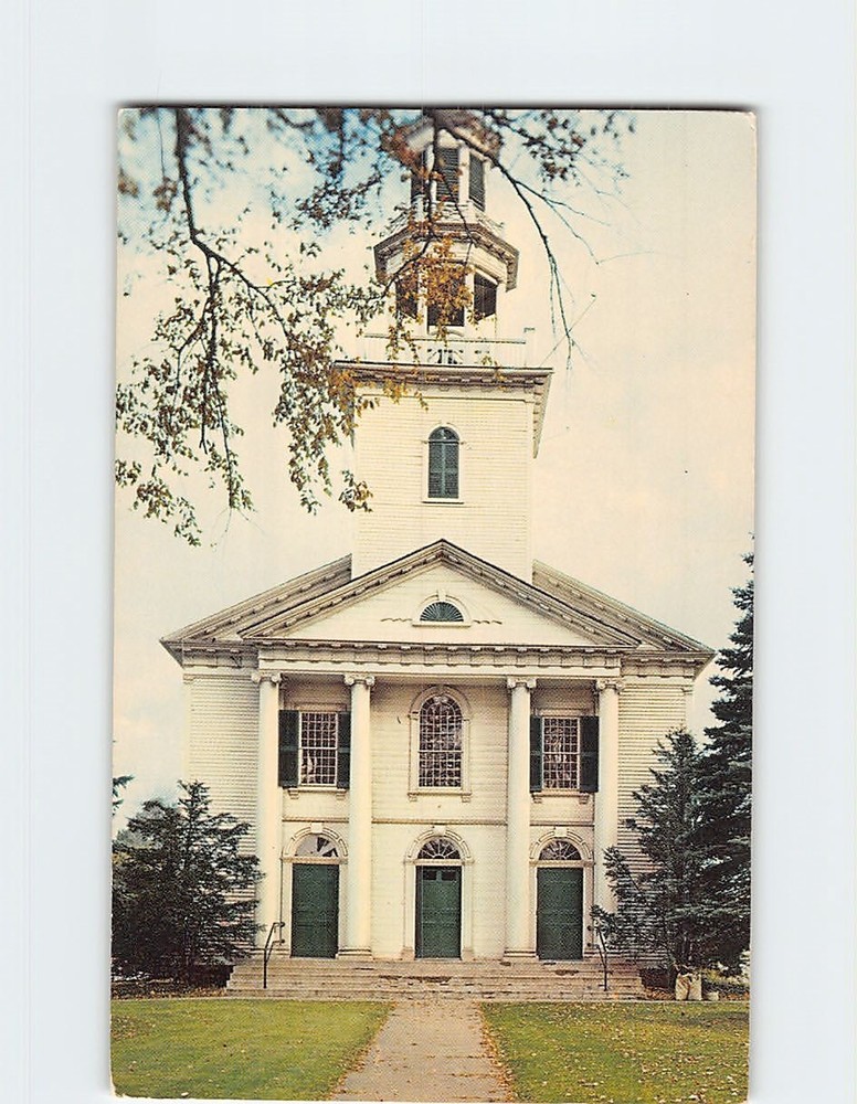 Postcard First Congregation Church Tallmadge Ohio USA