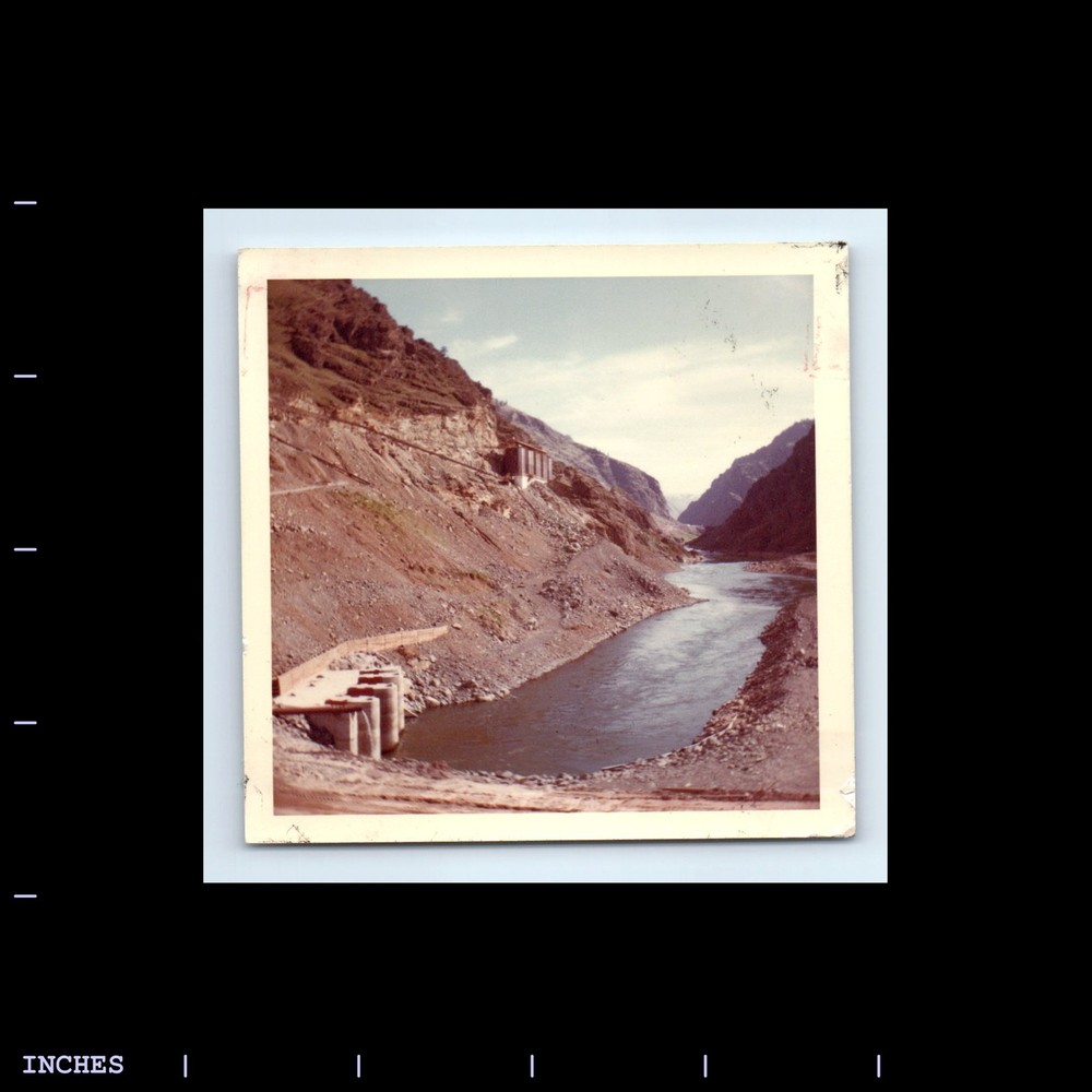 Square Color Photo MOUNTAIN LANDSCAPE RIVER HILLSIDE