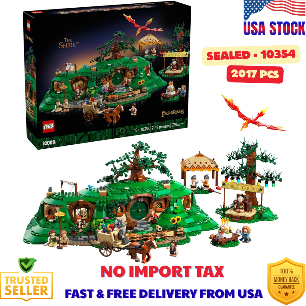 LEGO Icons The Lord of The Rings: The Shire Building Set - Room Decor for Men an