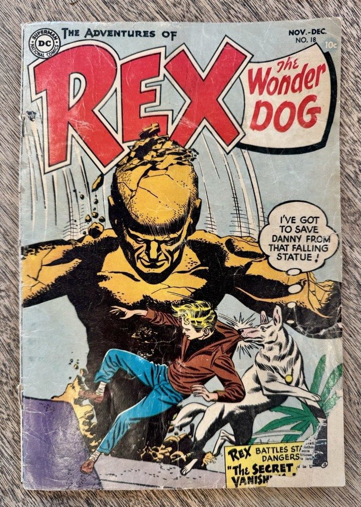 REX THE WONDER DOG #18 DC Comics BOOK 1954 Detective Chimp