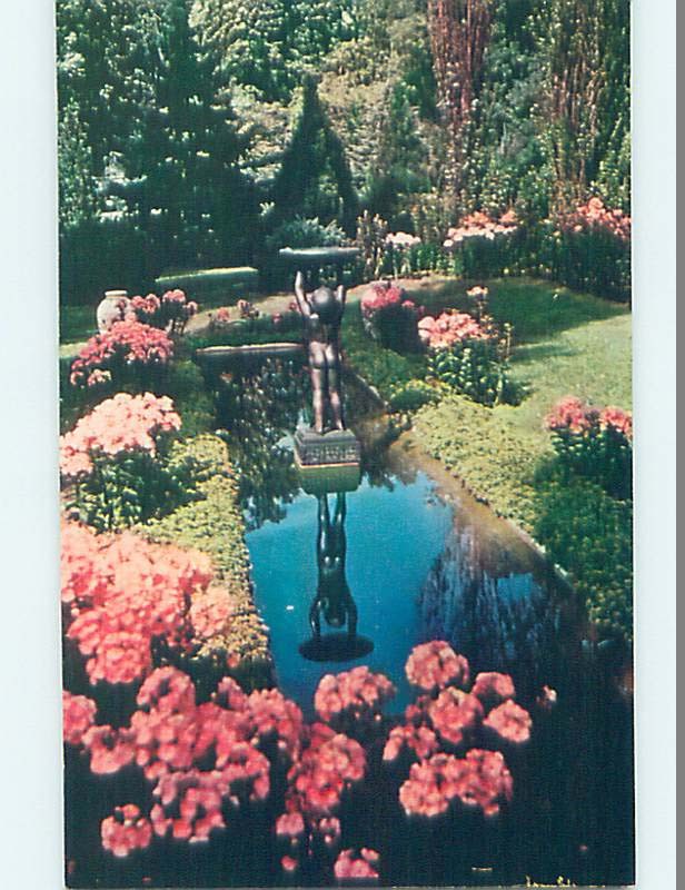 Unused Pre-1980 GARDEN SCENE Michigan City Indiana IN F0268