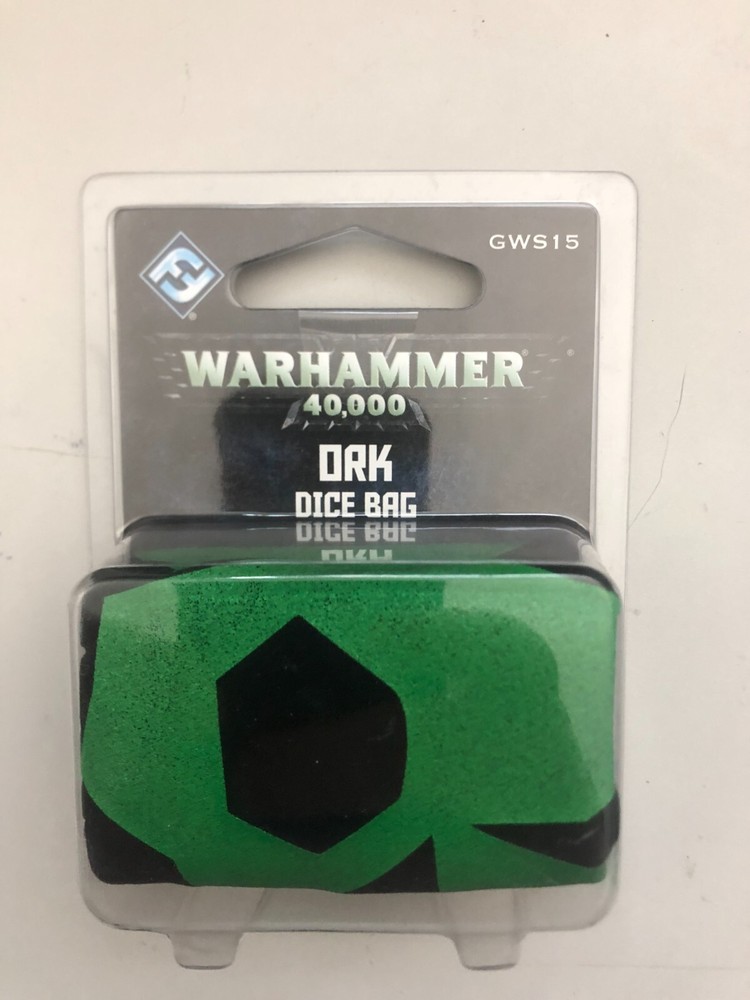 Warhammer 40k Ork Dice Bag BRAND NEW SEALED Orks OOP Fantasy Flight GWS15