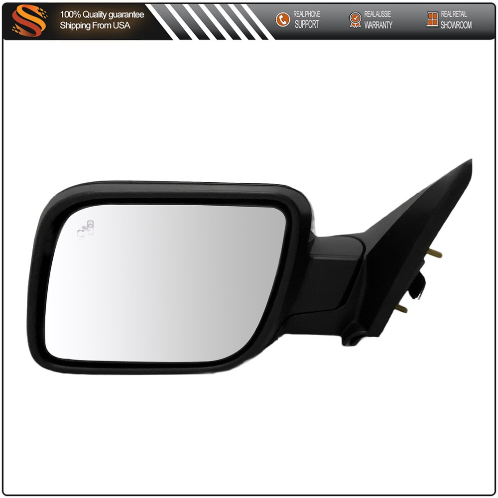 Door Mirror Left Side Power Heated Puddle Turn Lamp Bsd For 16-19 Ford Explorer