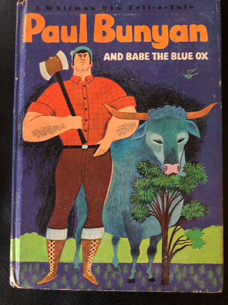 Vintage Paul Bunyan and Babe The Blue Ox Book Whitman 1967 Hardcover