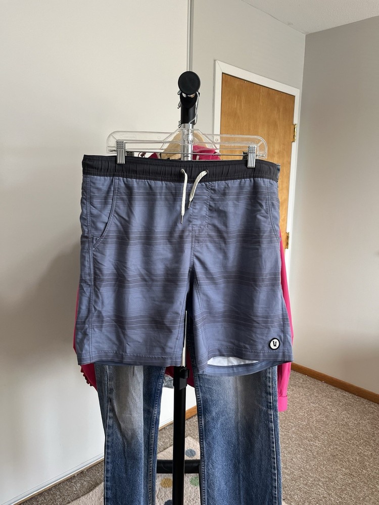 Vuori Men's Kore Shorts Blue, Lined, Drawstring, Size XLarge