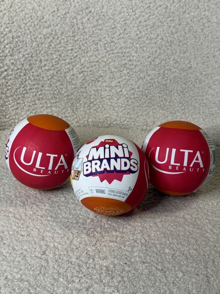 Mini Brands x Ulta Beauty Collab Series 1 Makeup Ball Lot of 3 New
