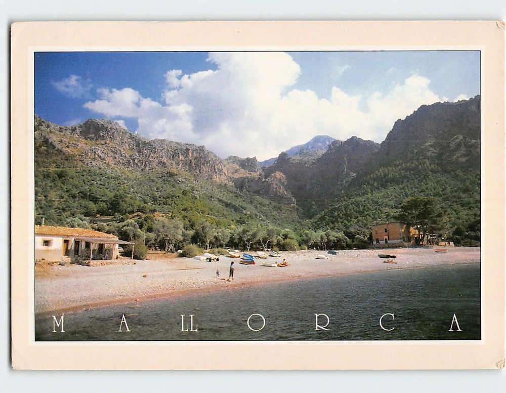 Postcard Beach Scene Cala Tuent Mallorca Spain