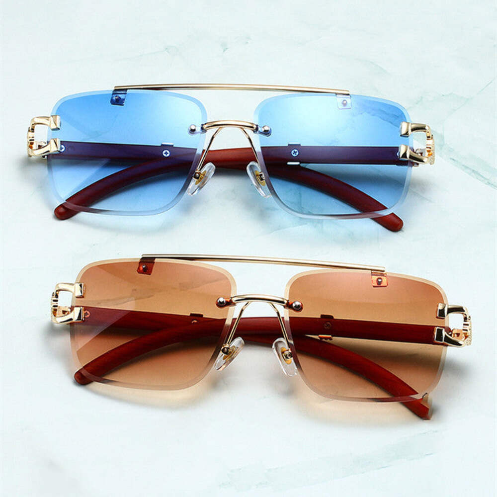 Fashion Sunglasses for Men and Women - Double Beam Design, Sun-Resistant, Alloy