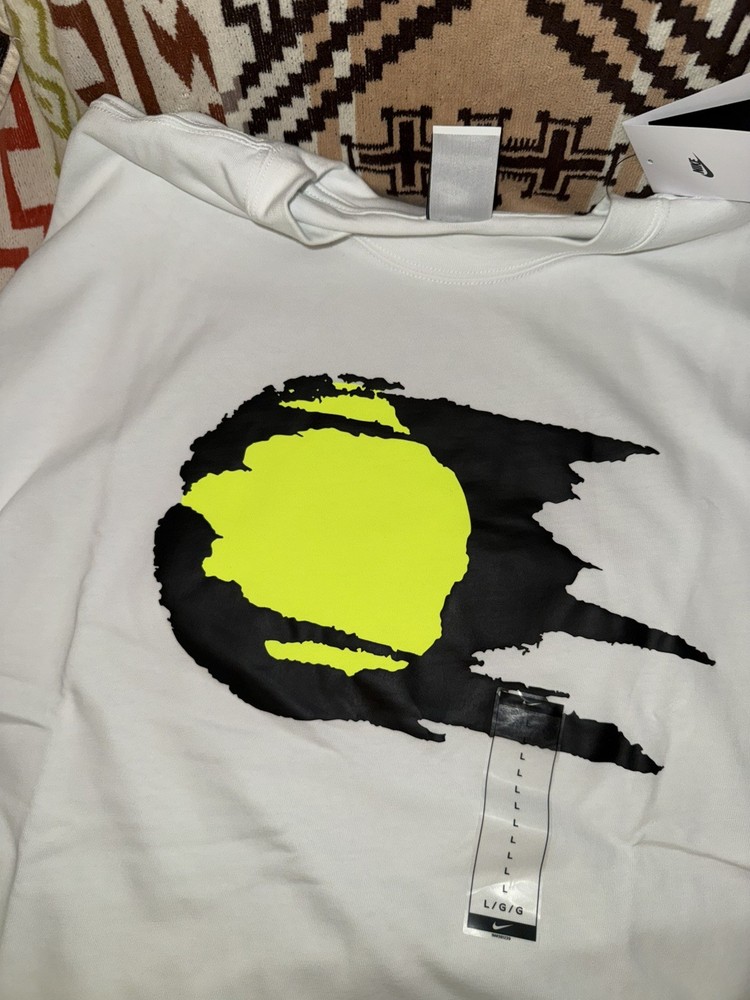 Nike Club Rules Tshirt IR4940-121 Size L Loose Fit Agassi Challenge Court