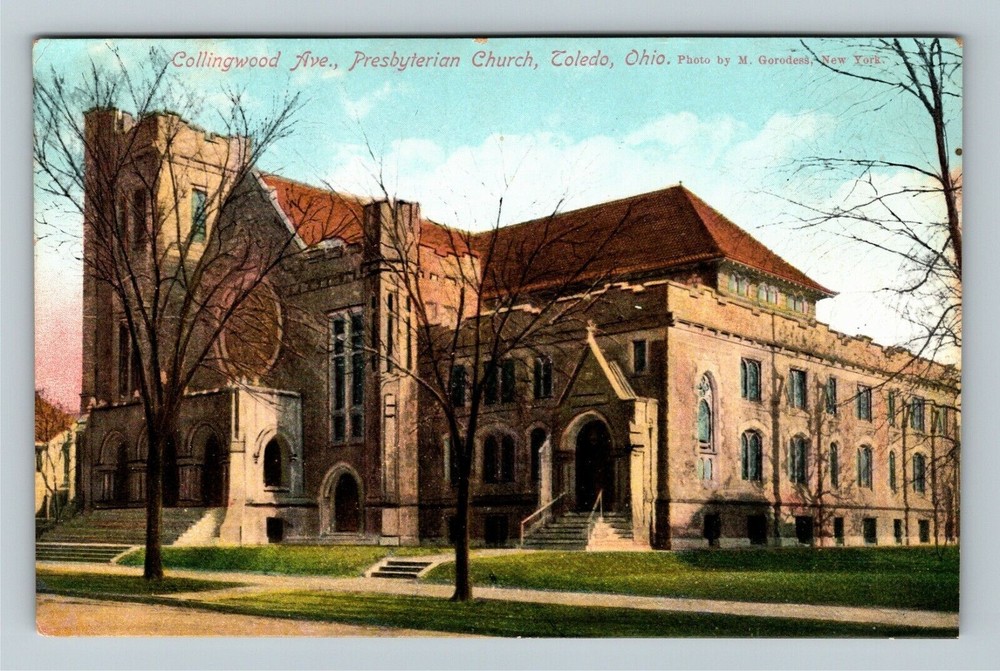Toledo OH-Ohio, Collingwood Avenue Presbyterian Church Vintage Souvenir Postcard