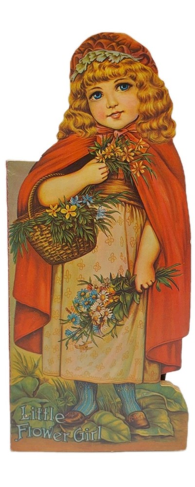 Little Flower Girl Replica Die Cut Poem Book Merrimack Hong Kong Junk Journal