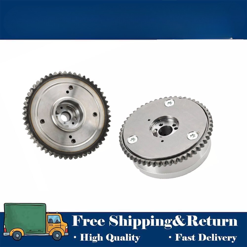 2x 243502E700 243702E020 Engine Exhaust & Intake CVVT Camshaft Gear For Hyundai