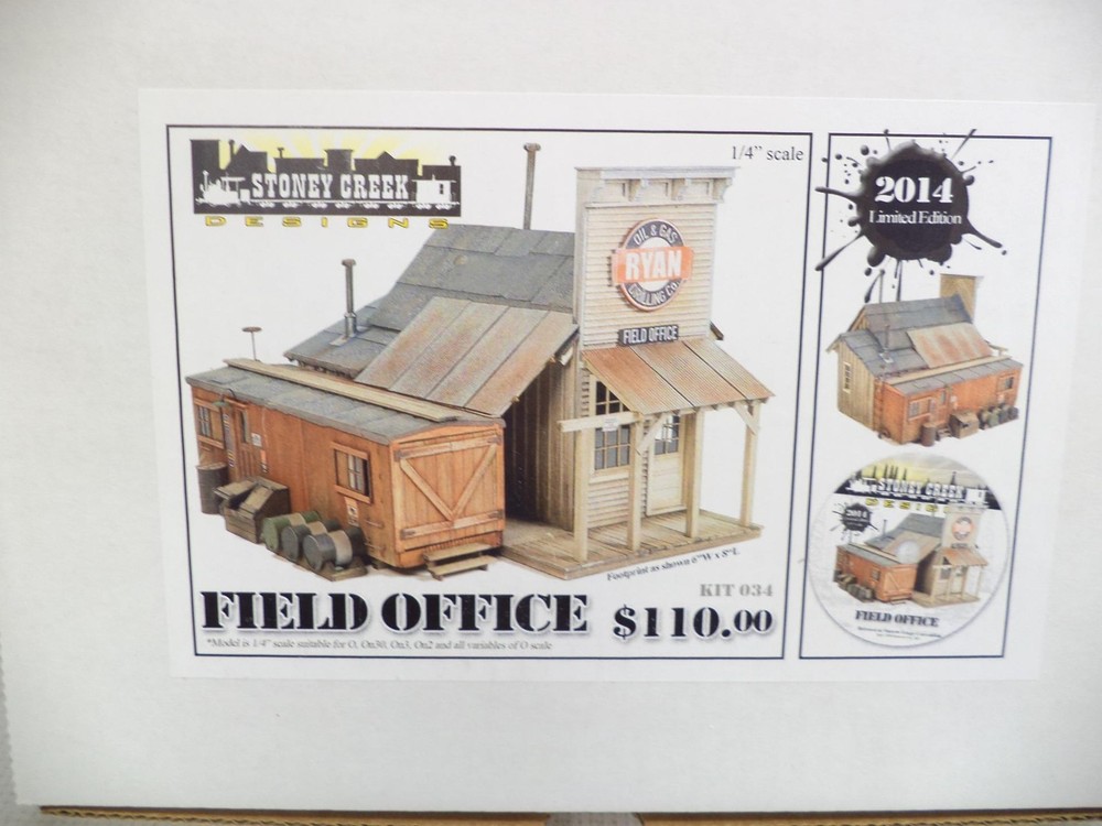 Stoney Creek O-Scale Field Office building kit (lot sk)