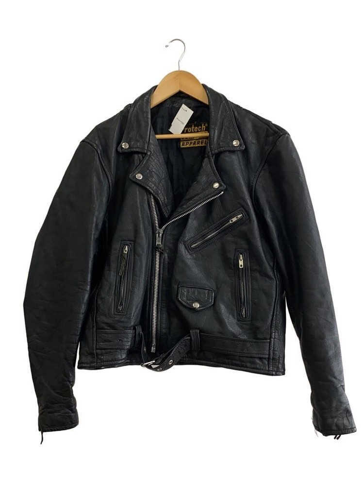 Protech Leather Apparel/Double Riders Jacket/-/Leather/Blk 21901