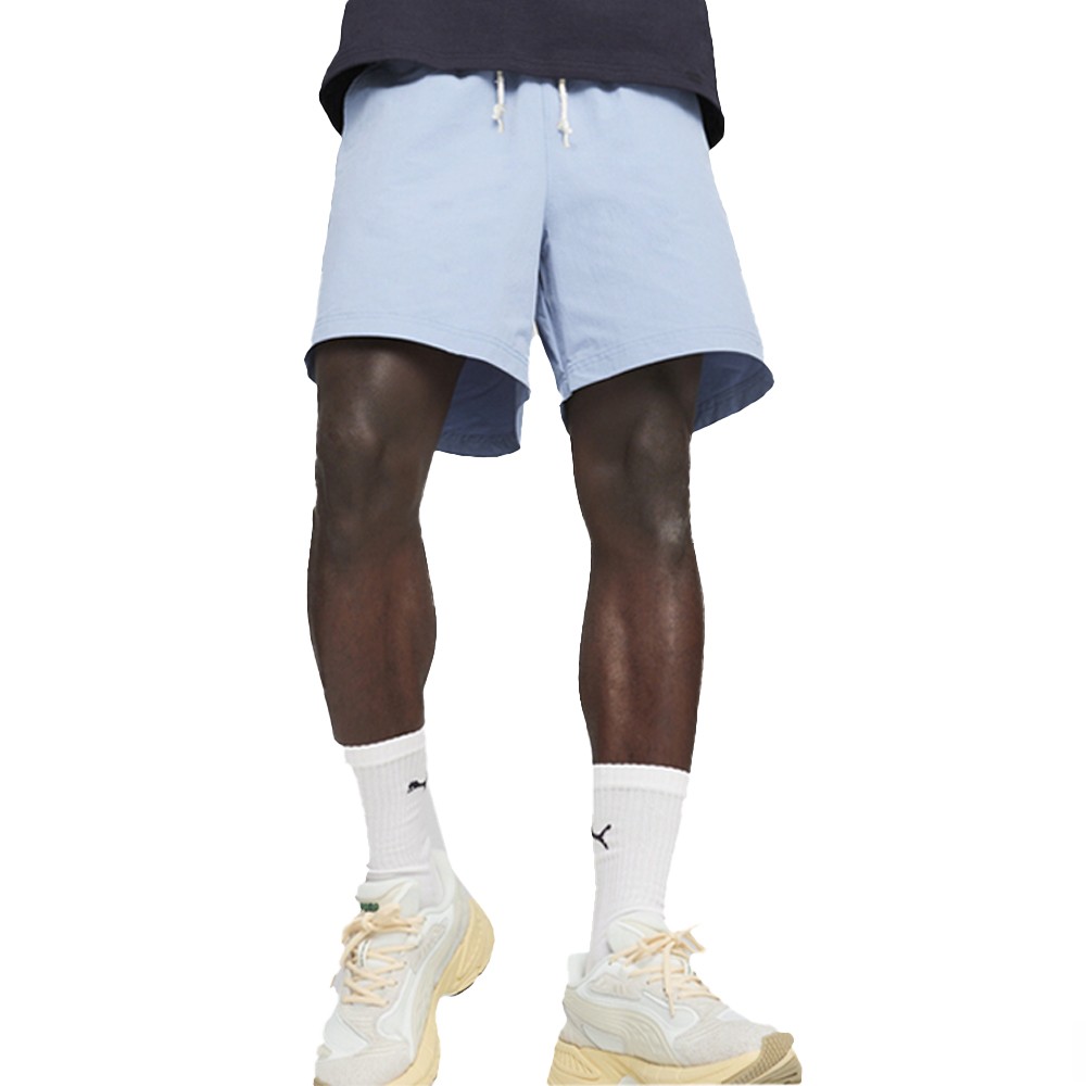 PUMA Made With Quality Woven Shorts Mens Blue Casual Athletic Bottoms 62400820