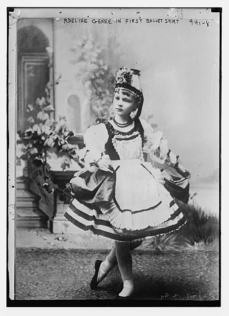 Adeline Genee child ballet dancer first ballet skirt 1900s theatrical