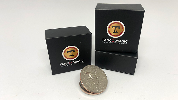 Super Expanded Shell Half Dollar Coin by Tango Trick Magic D0082