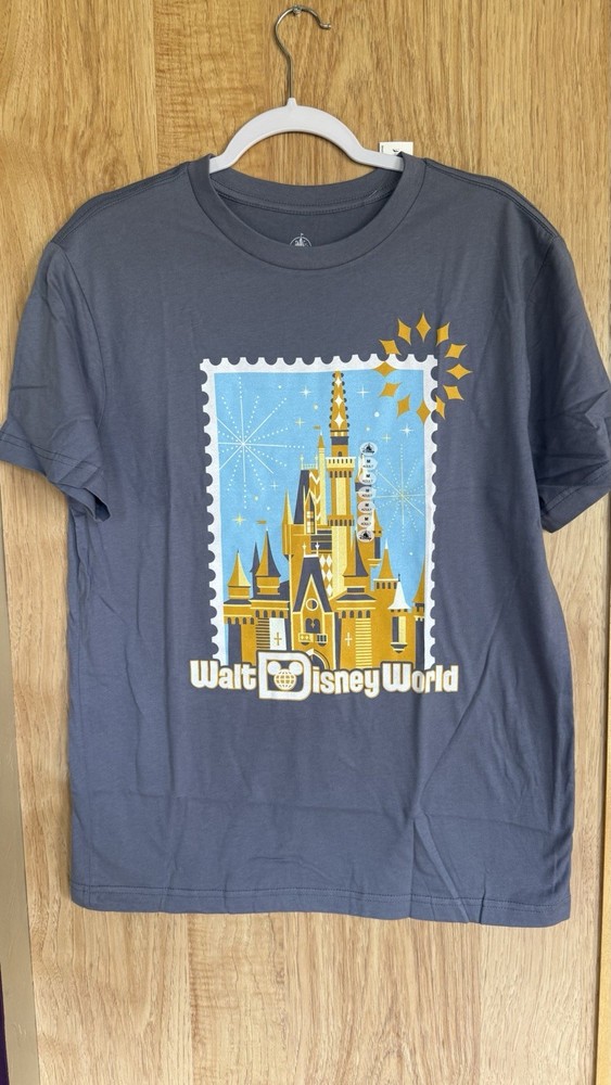 Disney Parks 2025 Walt Disney World Magic Crew T Shirt Size XL Stamp Castle