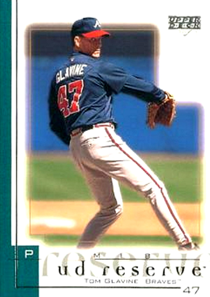 2001 UD Reserve #94 Tom Glavine Atlanta Braves HOF