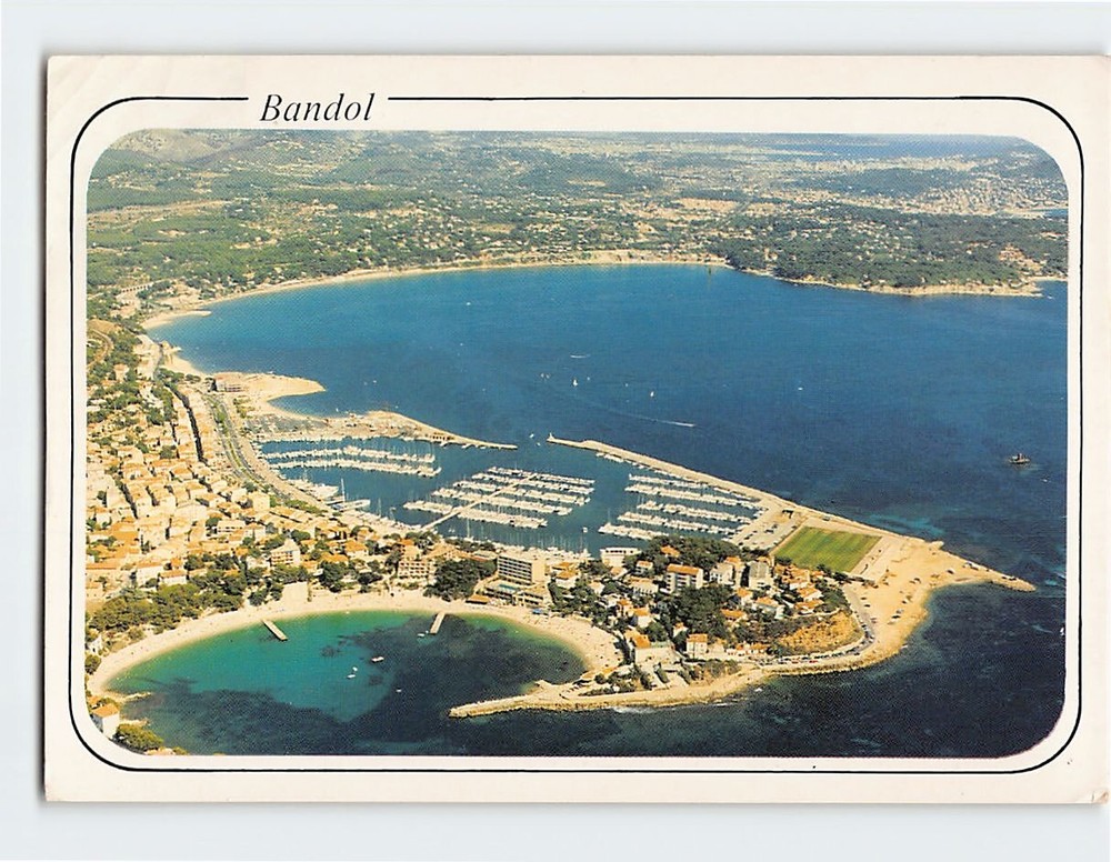 Postcard Aerial View Bandol France