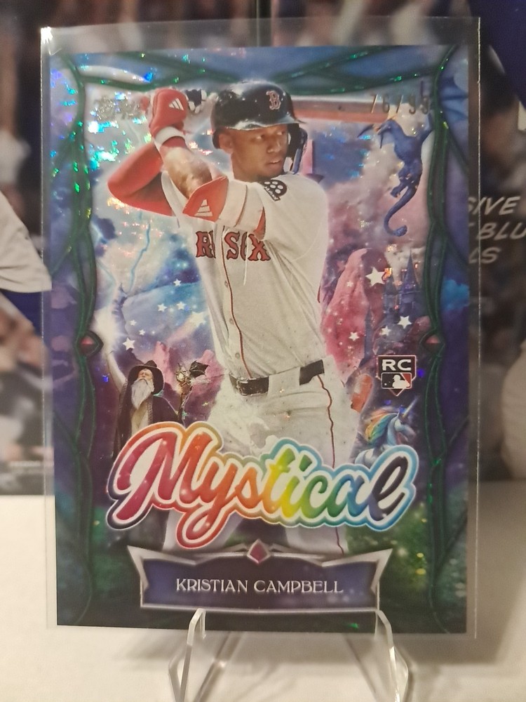 2025 Topps Update Series Mystical Kristian Campbell #MYS-12 Green Foil /99 (RC)