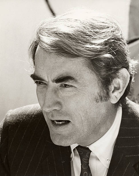 Gregory Peck at Press Conference for the Academy of Motion Pi- 1968 Old Photo 2-image