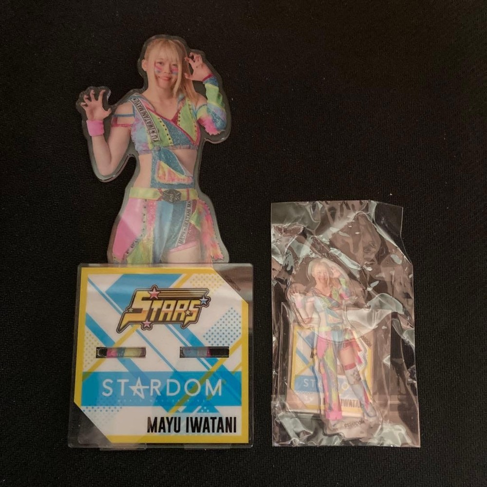 Mayu Iwatani Stardom Acrylic Stand Badge Prize Unopened Mini Size