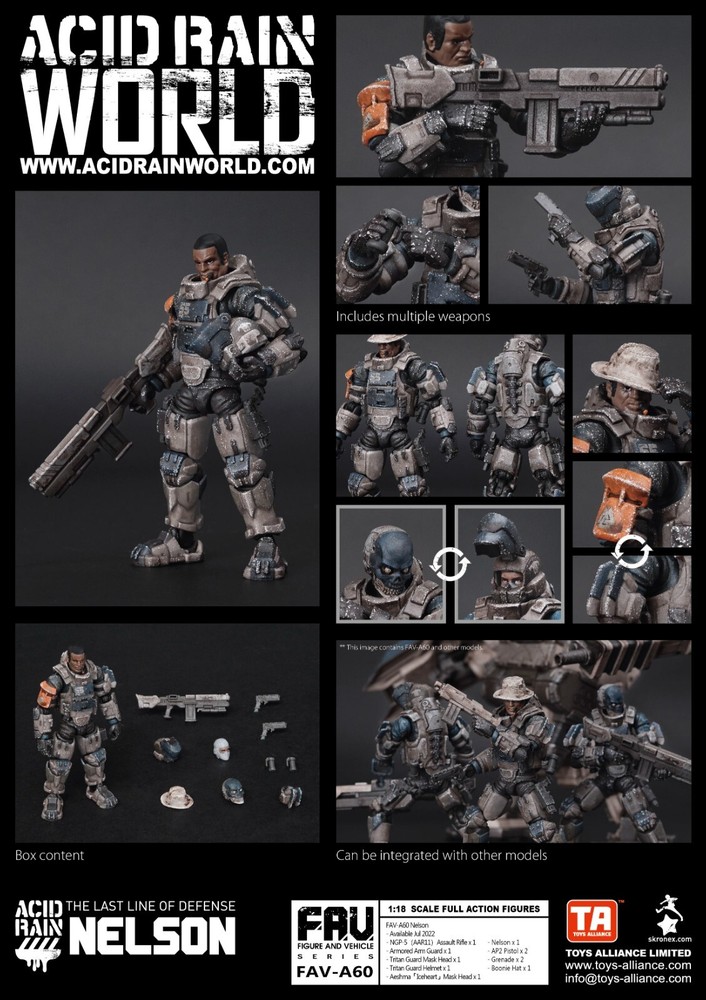 Acid Rain World FAV-A60 Nelson 1/18 Action Figure In Stock-image