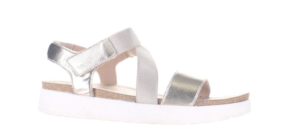 Hush Puppies Womens Scout Gold Ankle Strap Sandals Size 9.5 7833834