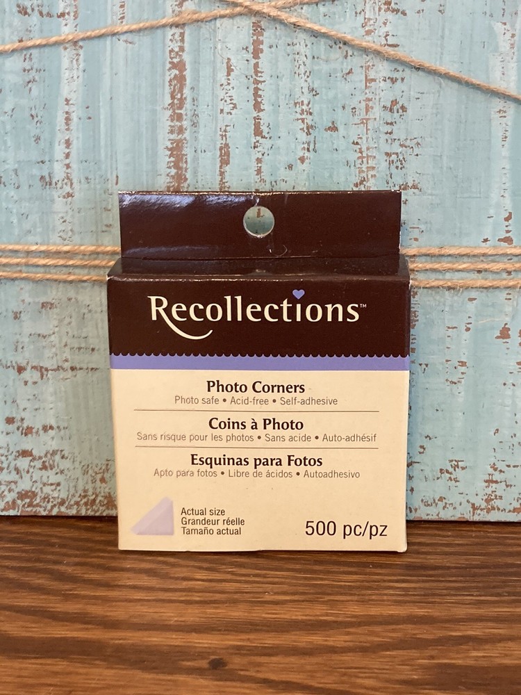 Recollections Photo Corners Photo Safe Acid Free Self Adhesive 500 Piece-image