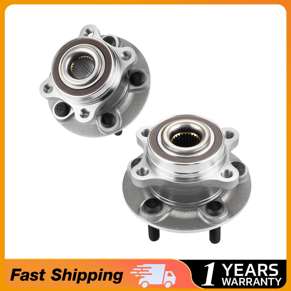 2 Front Wheel Bearing & Hub Assembly 2013 - 2015 2016 Ford Fusion & Lincoln MKZ