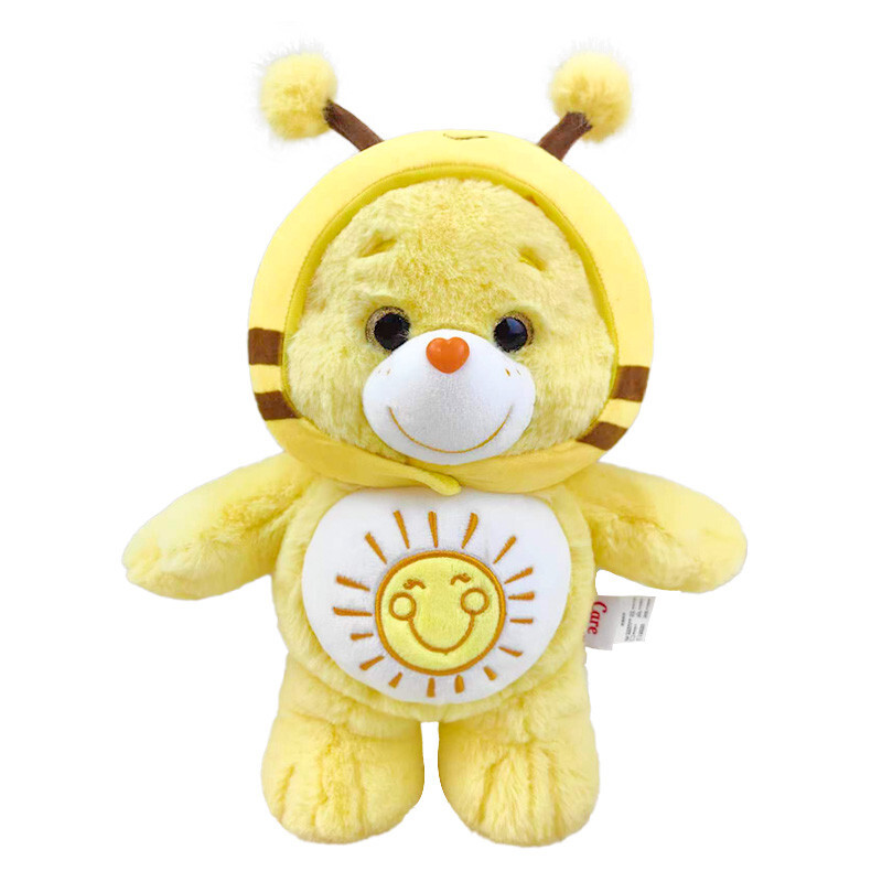 Official Care Bear Funshine Bee Plush 13 Inch Transformable Stuffed Animal Toy