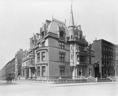 Residence,mansions,homes,spires,William K Vanderbilt,exterior,New York,NY,c1897