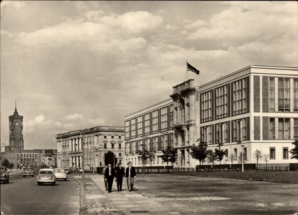 RPPC State Buildings Berlin East Germany vintage postcard m833