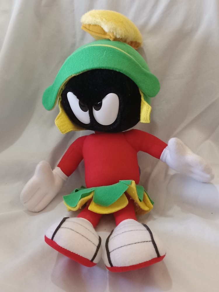 Marvin el Marciano peluche 14 pulgadas exclusivo 6 banderas etiquetas limpio y en buen estado