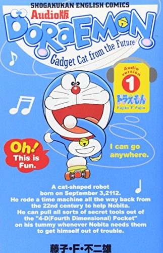 Learn Manga Anime Draemon 1 Bilingual Audio-ban comic in English... book form JP