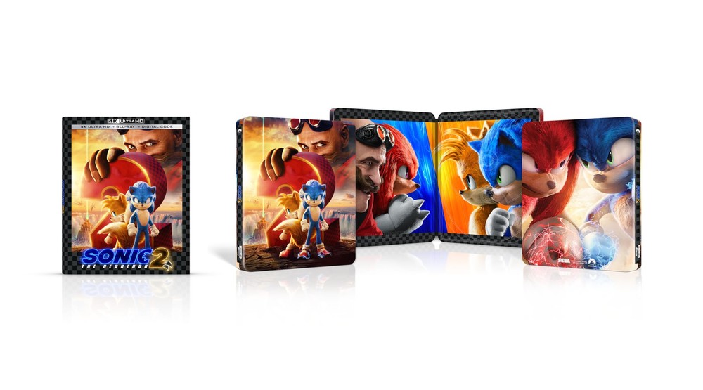 Sonic The Hedgehog 2 Steelbook (4K UHD Blu-ray) James Marsden Tika Sumpter