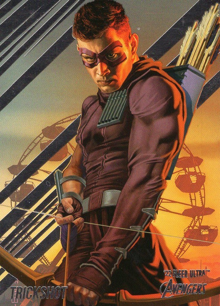 Marvel Fleer Ultra Avengers 2022 Base Card #79 Trickshot