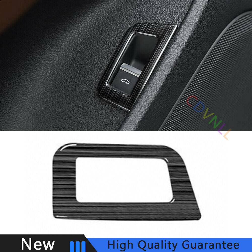 Fit For Audi Q7 2016-2019 Black Titanium Tailgate Rear Door Button Cover Trim 1*