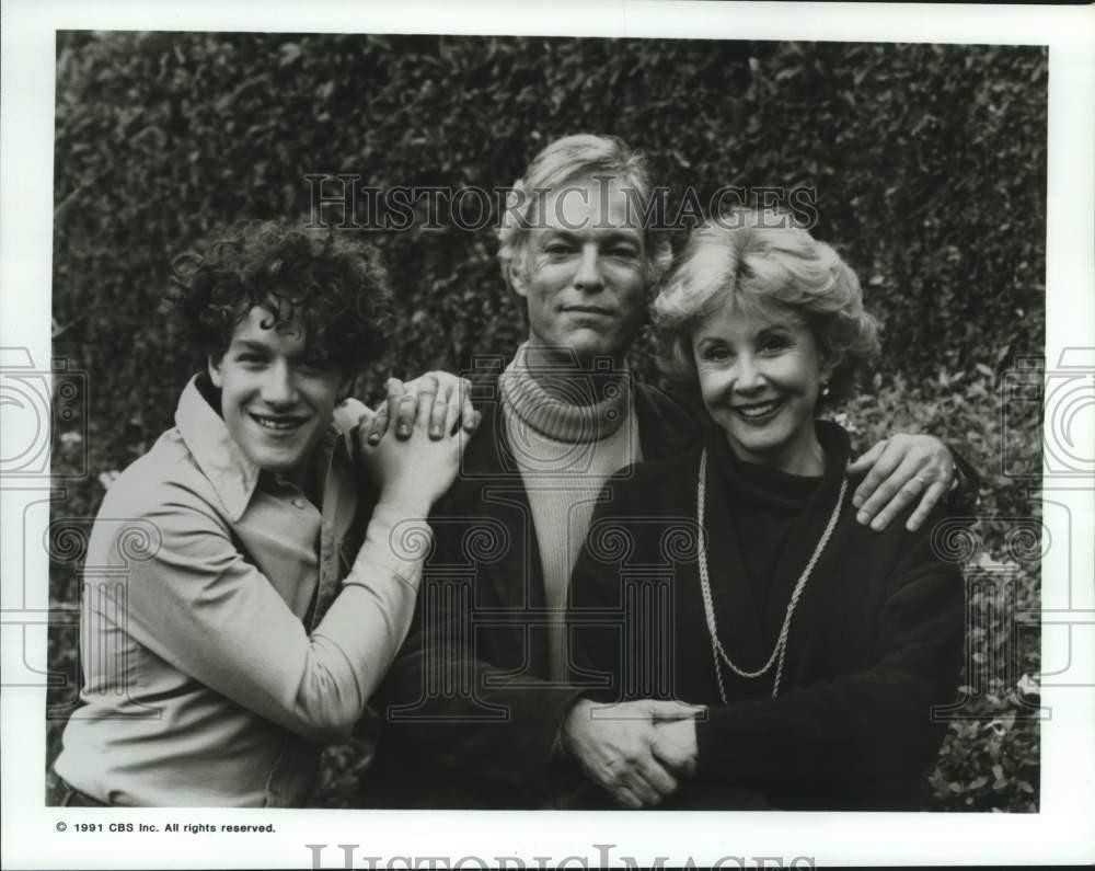 1991 Press Photo Denis Heames,Richard Chamberlain and Michael Learned