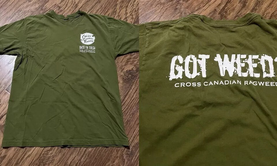 Cross Canadian Ragweed Band God Weed Double Sided T Shirt Full Size S-5XL BL976