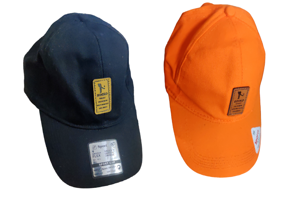 @ Stylish Cotton Baseball Adjustable Cap Orange Black And Color For Unixex D108