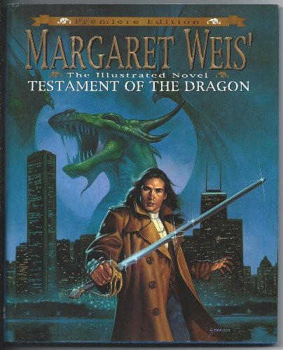Margaret Weis Testament of the Dragon: An Illustrated Novel - Hardcover - GOOD