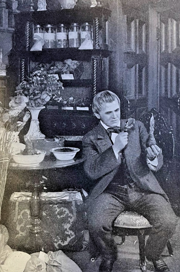 1911 Vintage Magazine Illustration Actor David Warfield